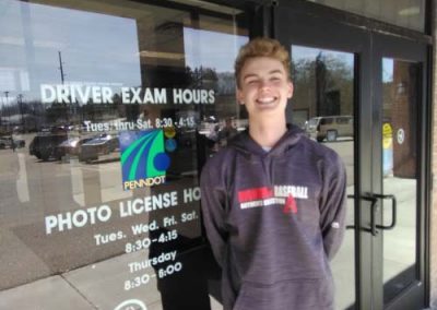 Tucker gets his license on his first try!